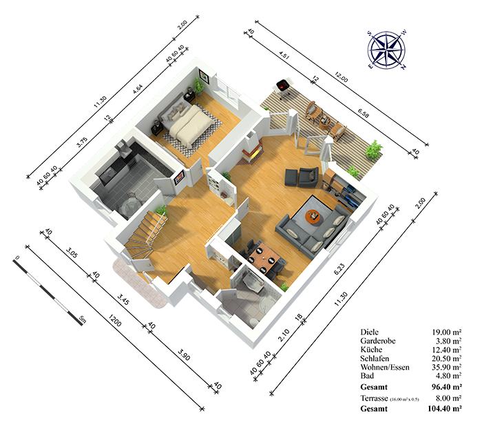 3D GRUNDRISS TYP +